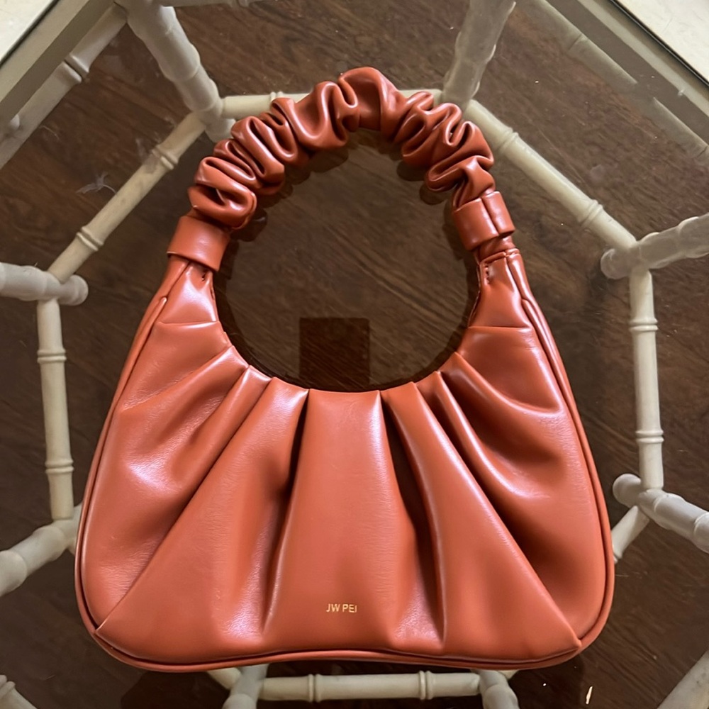JW PEI Gabbi Ruched Faux Leather Hobo Bag